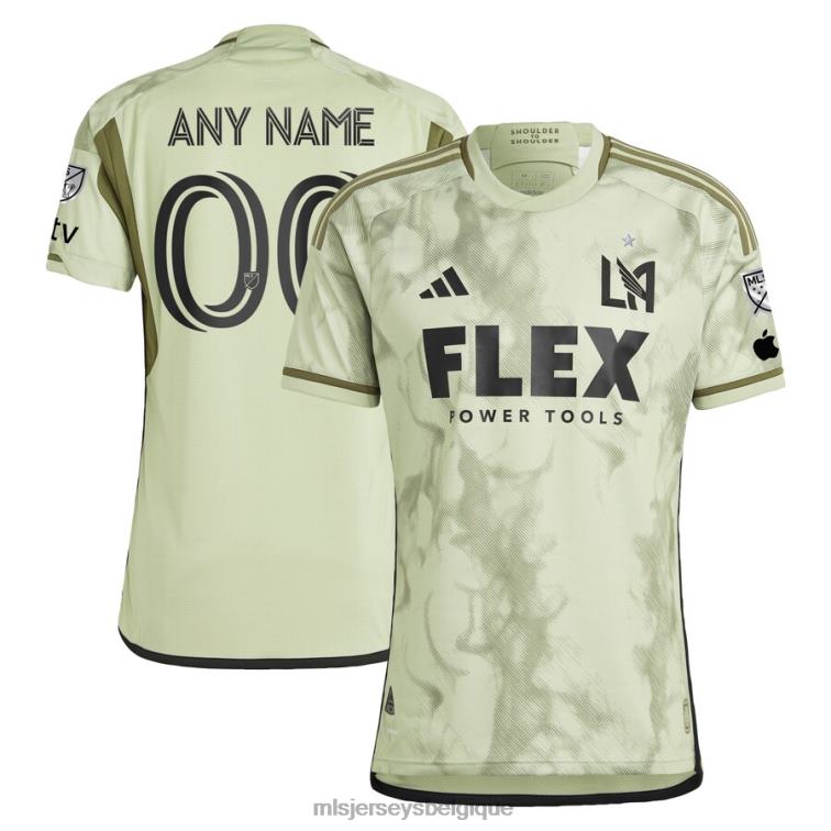 MLS Jerseys Hommes maillot personnalisé authentique lafc adidas vert 2023 smokescreen J8822153